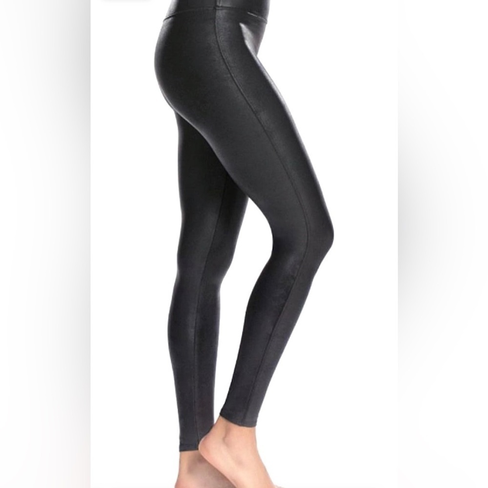 SPANX Shiny Black Leggings